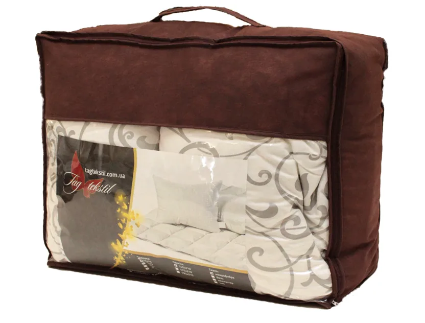 Ковдра "Eco-Bamboo white" євро + 2 подушки 70х70