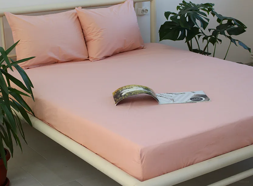 Простирадло на гумці (160х200х20) Pale Blush