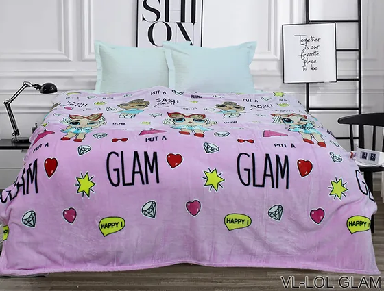 Плед велсофт (мікрофібра) LOL GLAM