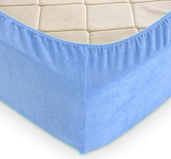 Простирадло махрове на резинці (160х200х30) Placid Blue