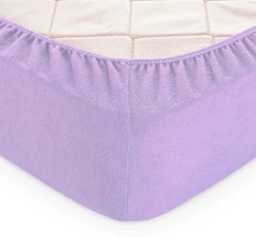 Простирадло махрове на резинці (180х200х30) Lilac Breeze