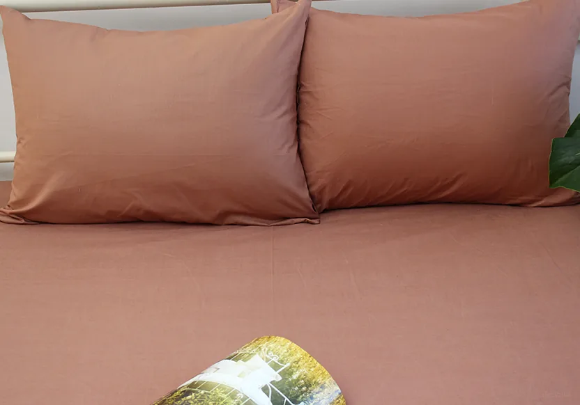 Простирадло на резинці + наволочки 160х200х20 Mahogany Rose