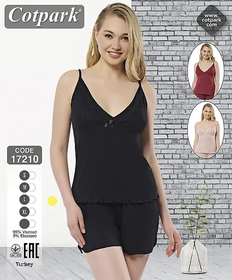 Піжама жіноча 17210 black — купити в Україні