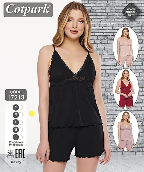 Піжама жіноча 17213 black — купити в Україні